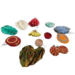 Boucles d&rsquo;oreilles artisanales en papier recyclé